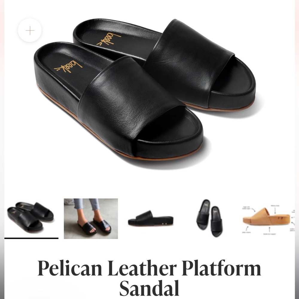 Beek Pelican Sandals- Black